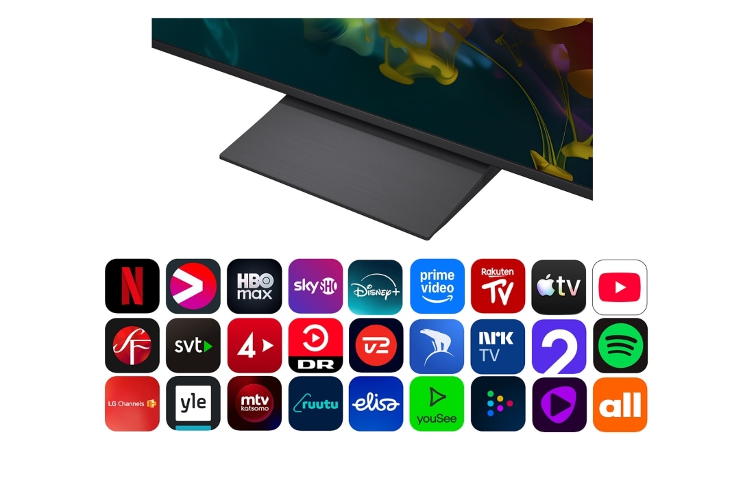 LG 85'' QNED evo MiniLED QNED81 4K AI TV - 2026, LG QNED evo AI QNED80 Mini LED viser hvordan Mini LED-teknologien gir skarpere steinstrukturer og tydeligere havdetaljer enn konvensjonell LED i en delt scene med kystklipper, og leverer dypere sortni, 85QNED81B6A, thumbnail 5
