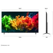 LG 85'' QNED evo MiniLED QNED81 4K AI TV - 2026, LG QNED evo AI QNED80 Mini LED med Dynamic QNED Color Pro fyller skjermen med levende, flytende utbrudd av flerfarget, malingslignende bevegelse, og viser forbedret fargemetning sertifisert for 100 % , 85QNED81B6A, thumbnail 4