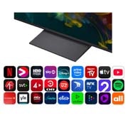 LG 85'' QNED evo MiniLED QNED81 4K AI TV - 2026, LG QNED evo AI QNED80 Mini LED viser hvordan Mini LED-teknologien gir skarpere steinstrukturer og tydeligere havdetaljer enn konvensjonell LED i en delt scene med kystklipper, og leverer dypere sortni, 85QNED81B6A, thumbnail 5