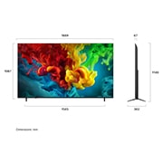 LG 85'' QNED evo MiniLED QNED82 4K AI TV - 2026, LG QNED evo AI QNED82 Mini LED ultrastor TV viser en intens fotballkamp i stor skala med raffinert bildekvalitet og levende farger, mens familien heier sammen fra sofaene i stuen., 85QNED82B6A, thumbnail 4