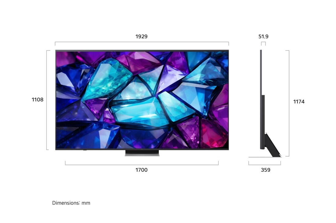 LG 86'' Mini RGB MRGB88 4K AI TV - 2026 , 86MRGB88B6B, thumbnail 4