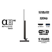 LG 55'' OLED B65 4K AI TV - 2026, LG OLED AI B6 har AI Hub for persontilpasning, med et AI-ikon over fjernkontrollen omgitt av etiketter for Multi AI Search, AI Concierge, AI Voice ID med My Page, AI Chatbot, AI Picture Wizard og AI S, OLED55B65LA, thumbnail 3