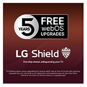 LG 65'' OLED B65 4K AI TV - 2026, LG Shield, brukt på LG OLED AI B6, vises med en LG Shield-logo i midten, sikkerhetsikoner under og et 2026 CES Innovation Awards Honoree-merke over, som representerer data- og systembeskyttelse., OLED65B65LA, thumbnail 10