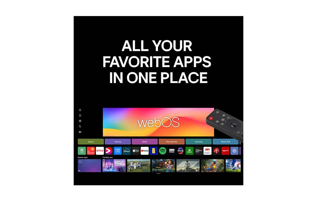 LG 83'' OLED evo Gallery G6 4K AI TV - 2026, LG OLED evo AI G6 med Reflection Free Premium viser en side-ved-side-sammenligning med andre OLED-TVer med matt skjerm, og holder bildet av den svarte jaguaren klart med dype svarte farger og fin teks, OLED83G64LW, thumbnail 6