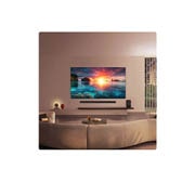 LG 83'' OLED evo Gallery G6 4K AI TV - 2026, LG OLED evo AI G6 for uovertruffen spillopplevelse i 4K 165Hz viser et høyhastighets racingspill med en gul bil med åpne hjul i bevegelse, fet «WIN»-tekst på skjermen og NVIDIA G-SYNC- og AMD FreeSync, OLED83G64LW, thumbnail 12