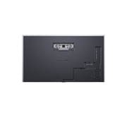 LG 83'' OLED evo Gallery G6 4K AI TV - 2026, LG OLED evo AI G6, vist fra siden, fremhever sitt Flush Fit Gallery Design med en veggmontert installasjon uten mellomrom, og viser et nattbilde av en opplyst bro med refleksjoner i vannet., OLED83G64LW, thumbnail 13