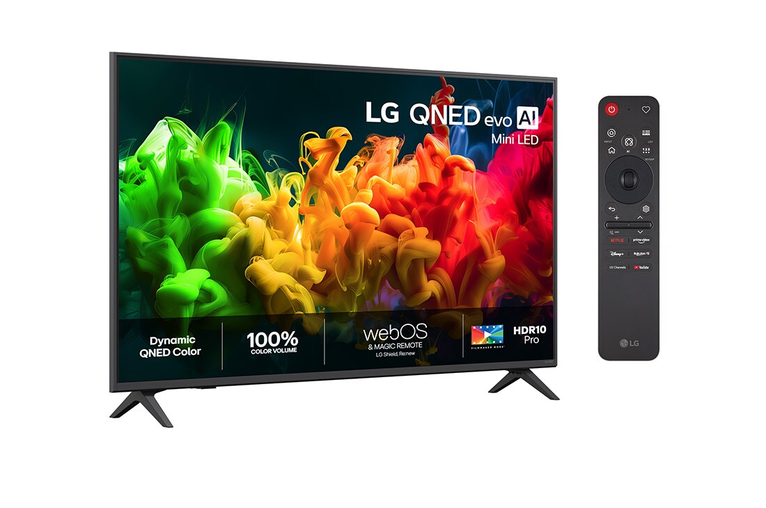 LG 50'' QNED evo MiniLED QNED8E 4K AI TV - 2026, Front view , 50QNED8EB3F, thumbnail 2