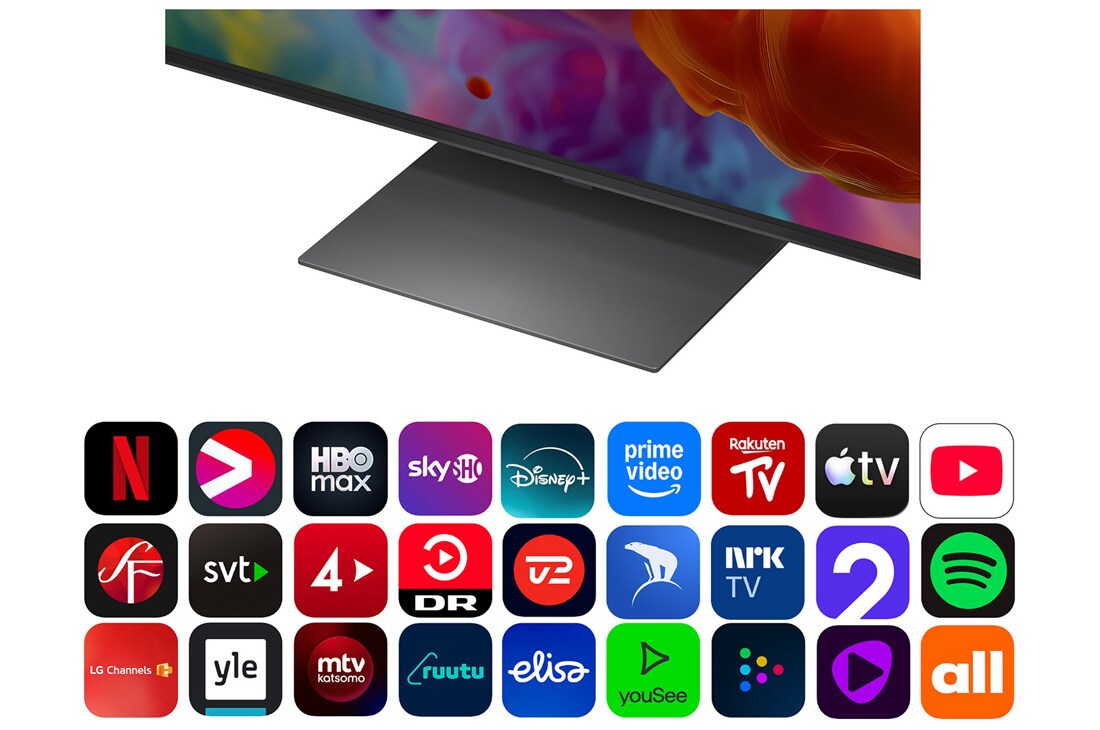 LG 55'' QNED evo MiniLED QNED87 4K AI TV - 2026, LG QNED evo AI QNED85 Mini LED-skjermens alpha 8 AI Processor 4K Gen3 lyser i blått lys på et kretskort, og fremhever AI-prosesseringsytelsen med NPU 5 ganger raskere nevral prosessering, GPU 10 % kra, 55QNED87B6A, thumbnail 5