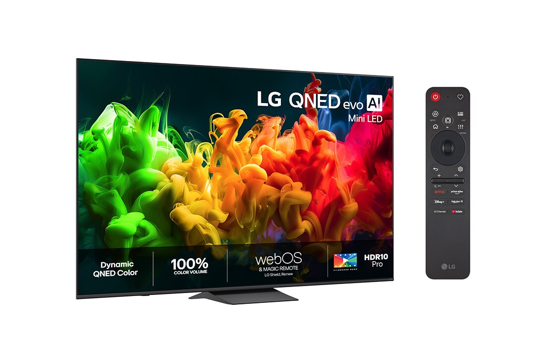 LG 85'' QNED evo MiniLED QNED8E 4K AI TV - 2026, Front view , 75QNED8EB3A, thumbnail 2