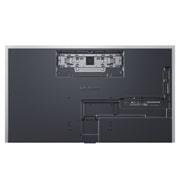 LG 55'' OLED evo Gallery G6 4K AI TV - 2026, LG OLED evo AI G6, vist fra siden, fremhever sitt Flush Fit Gallery Design med en veggmontert installasjon uten mellomrom, og viser et nattbilde av en opplyst bro med refleksjoner i vannet., OLED55G64LW, thumbnail 13