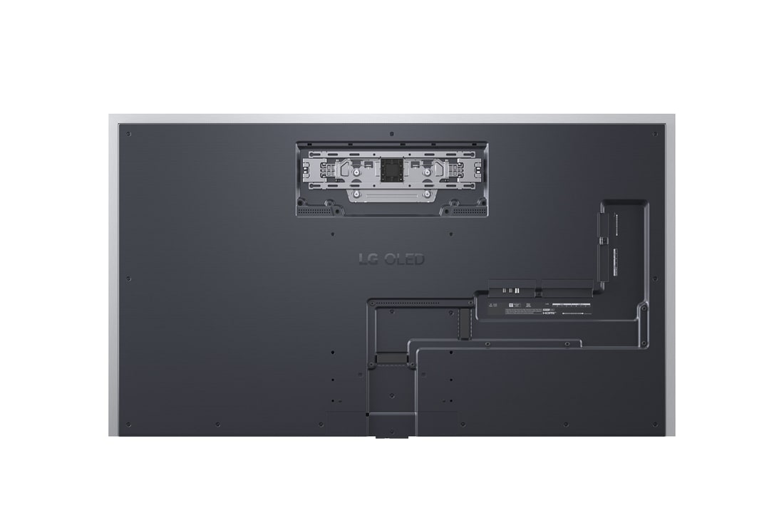 LG 65'' OLED evo Gallery G6 4K AI TV - 2026, LG OLED evo AI G6, vist fra siden, fremhever sitt Flush Fit Gallery Design med en veggmontert installasjon uten mellomrom, og viser et nattbilde av en opplyst bro med refleksjoner i vannet., OLED65G64LW, thumbnail 13