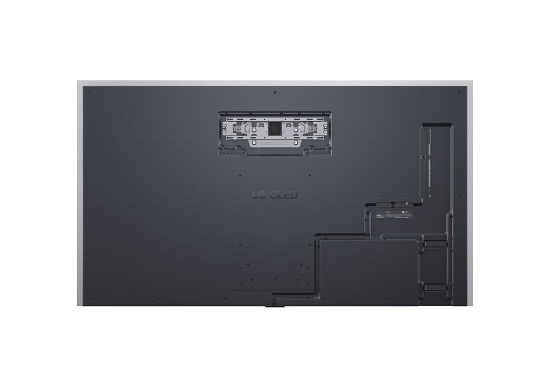 LG 77'' OLED evo Gallery G6 4K AI TV - 2026, LG OLED evo AI G6, vist fra siden, fremhever sitt Flush Fit Gallery Design med en veggmontert installasjon uten mellomrom, og viser et nattbilde av en opplyst bro med refleksjoner i vannet., OLED77G64LW, thumbnail 13
