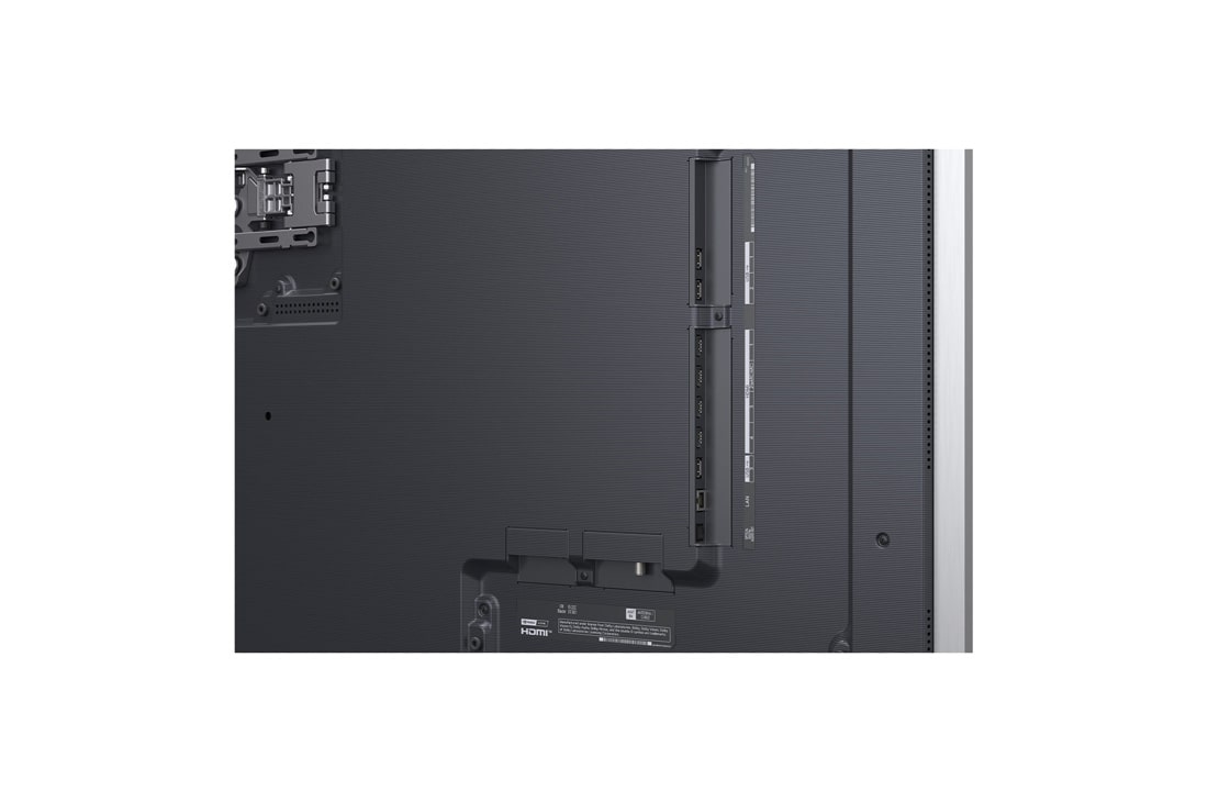 LG 77'' OLED evo Gallery G6 4K AI TV - 2026, Fronten på LG OLED evo AI G6, som ble lansert i 2026, viser et bilde av lagdelte, flerfargede former, med Hyper Radiant Color Tech, Perfect Black og Perfect Color, sammen med merket «Verdens nr. 1 OLE, OLED77G64LW, thumbnail 14