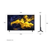 LG 55'' QNED evo MiniLED QNED86 4K AI TV - 2026, LG QNED evo AI QNED86 Mini LED fremhever Mini LED med Precision Dimming i en delt skogsscene, og sammenligner konvensjonell LED med dypere svartfarger og mer raffinert kontrast når sollyset filtreres , 55QNED86B6B, thumbnail 4