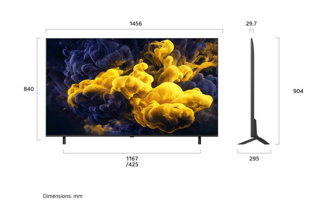 LG 65'' QNED evo MiniLED QNED86 4K AI TV - 2026, LG QNED evo AI QNED86 Mini LED fremhever Mini LED med Precision Dimming i en delt skogsscene, og sammenligner konvensjonell LED med dypere svartfarger og mer raffinert kontrast når sollyset filtreres , 65QNED86B6B, thumbnail 4