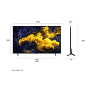 LG 65'' QNED evo MiniLED QNED86 4K AI TV - 2026, LG QNED evo AI QNED86 Mini LED fremhever Mini LED med Precision Dimming i en delt skogsscene, og sammenligner konvensjonell LED med dypere svartfarger og mer raffinert kontrast når sollyset filtreres , 65QNED86B6B, thumbnail 4