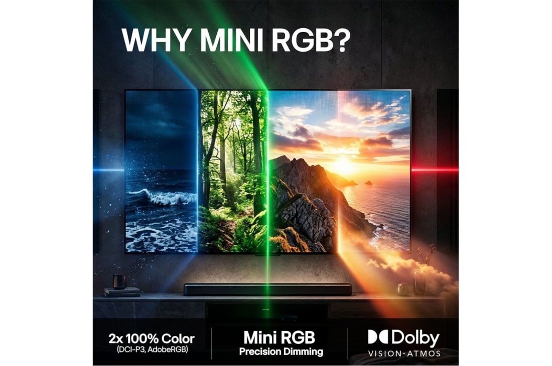 LG 75'' Mini RGB MRGB86 4K AI TV - 2026, 75MRGB86B6A, thumbnail 9