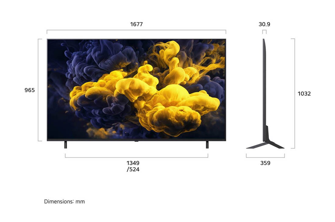 LG 75'' QNED evo MiniLED QNED86 4K AI TV - 2026, LG QNED evo AI qned86 Mini LED ultrastor TV er veggmontert i en stue og viser en sportsseiersfeiring med levende farger og raffinert bildekvalitet på den brede skjermen, mens familien heier sammen., 75QNED86B6B, thumbnail 4