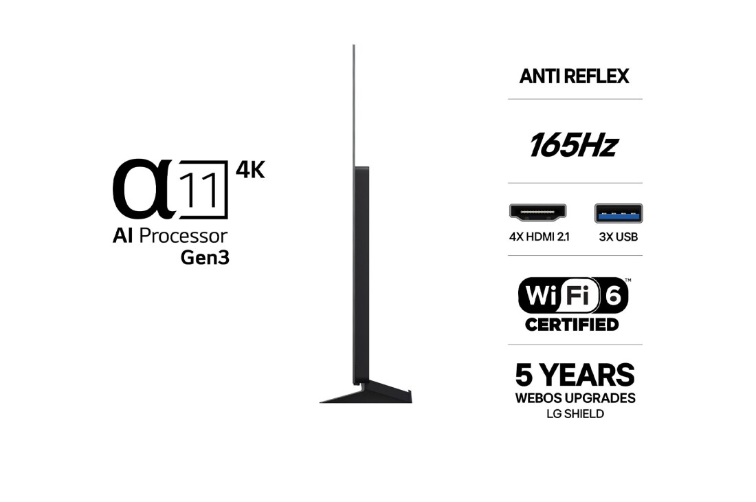LG 48'' OLED evo C6 Pro 4K AI TV - 2026, OLED48C66LB, thumbnail 3