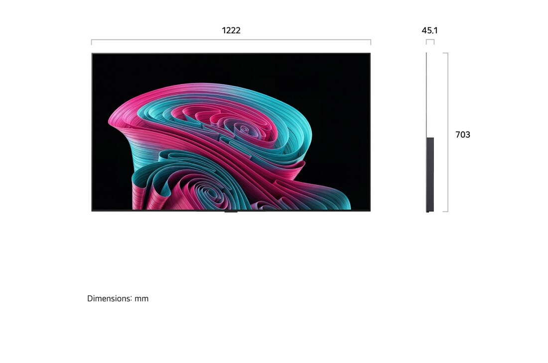 LG 55'' OLED evo C65 4K AI TV - 2026, OLED55C65LA, thumbnail 4
