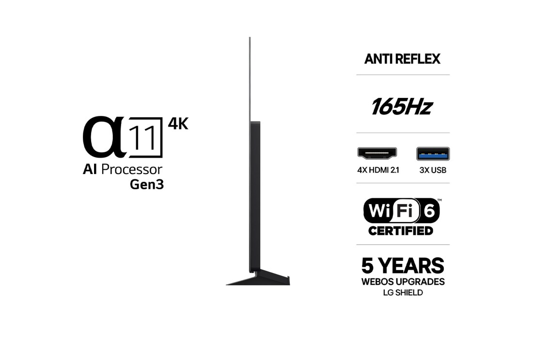 LG 55'' OLED evo C6 Pro 4K AI TV - 2026, OLED55C66LB, thumbnail 3