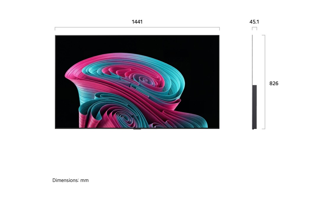 LG 65'' OLED evo C65 4K AI TV - 2026, OLED65C65LA, thumbnail 4
