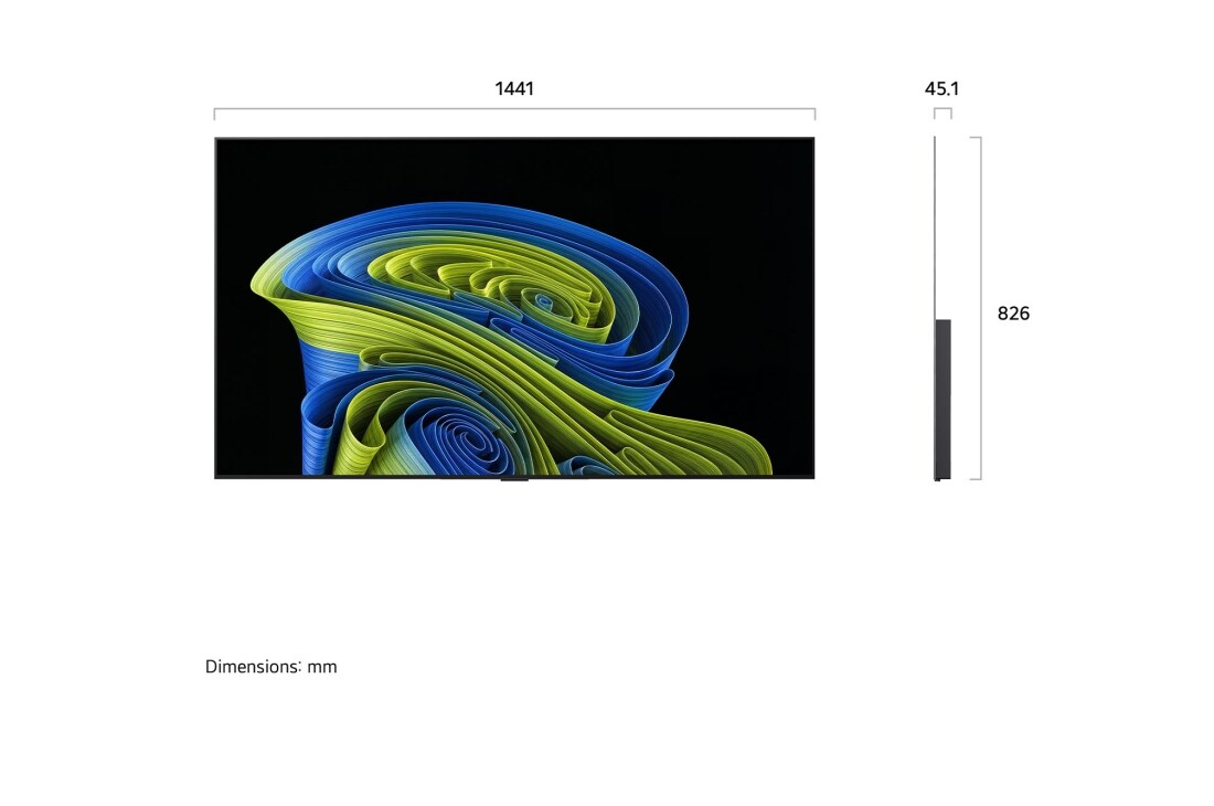 LG 65'' OLED evo C6 Pro 4K AI TV - 2026, OLED65C66LB, thumbnail 4