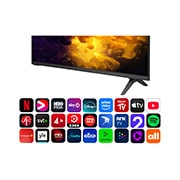 LG 43'' QNED70 4K AI TV - 2026, LG QNED AI QNED70 Mini LED-skjermens alpha 7 AI Processor 4K Gen9 lyser i midten av et gult kretskort og fremhever smartere, kraftigere AI-prosessering som forbedrer 4K-bildeklarheten med forbedret ko, 43QNED70B6C, thumbnail 5