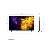 LG 55'' QNED70 4K AI TV - 2026, LG QNED AI QNED70 Mini LED fremhever hvordan Mini LED-teknologien gjengir skarpere steinstrukturer og klarere havdetaljer enn konvensjonell LED i en delt kystklippescene, og gir dypere svartfarger og , 55QNED70B6C, thumbnail 4