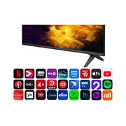 LG 55'' QNED70 4K AI TV - 2026, LG QNED AI QNED70 Mini LED-skjermens alpha 7 AI Processor 4K Gen9 lyser i midten av et gult kretskort og fremhever smartere, kraftigere AI-prosessering som forbedrer 4K-bildeklarheten med forbedret ko, 55QNED70B6C, thumbnail 5