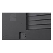 LG 65'' QNED70 4K AI TV - 2026, LG QNED AI QNED70 Mini LED vises bakfra og avslører et bakpanel i metall med jevnt fordelte horisontale riller som skaper et rent, strukturert uttrykk og fremhever Linear Flow-design over hele overfla, 65QNED70B6C, thumbnail 12