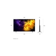 LG 75'' QNED70 4K AI TV - 2026, LG QNED AI QNED70 Mini LED med Dynamic QNED Color fyller skjermen med levende, flytende utbrudd av flerfarget, malinglignende bevegelse, og viser forbedret fargekraft som er sertifisert for 100 % farg, 75QNED70B6A, thumbnail 4