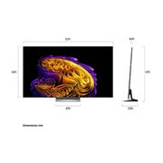 LG 48'' OLED evo Gallery G6 4K AI TV - 2026, LG OLED evo AI G6 med Brightness Booster Ultra viser en mørk scene hvor en lysende hvalsilhuett skiller seg ut blant glødende partikler, og gir 3,9 ganger sterkere lysstyrke med klarere detaljer., OLED48G66LS, thumbnail 4