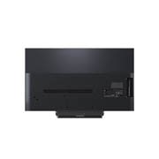 LG 48'' OLED evo Gallery G6 4K AI TV - 2026, LG OLED evo AI G6 for uovertruffen spillopplevelse i 4K 165Hz viser et høyhastighets racingspill med en gul bil med åpne hjul i bevegelse, fet «WIN»-tekst på skjermen og NVIDIA G-SYNC- og AMD FreeSync, OLED48G66LS, thumbnail 11