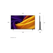 LG 65'' Nano UHD NU90 4K AI TV - 2026, LG NANO 4K UHD AI NU85 fremhever HDR10 Pro i et delt scenebilde som sammenligner SDR og HDR10 Pro, og viser lysere høydepunkter, dypere skygger og forbedret kontrast i en solnedgangsscene ved en innsj, 65NU900B6LA, thumbnail 4