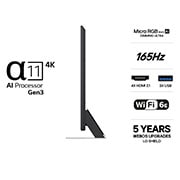 LG 75'' Micro RGB MRGB96 4K AI TV - 2026, LG 75" Micro RGB MRGB96 4K AI TV - 2026, 75MRGB96B6B, thumbnail 3