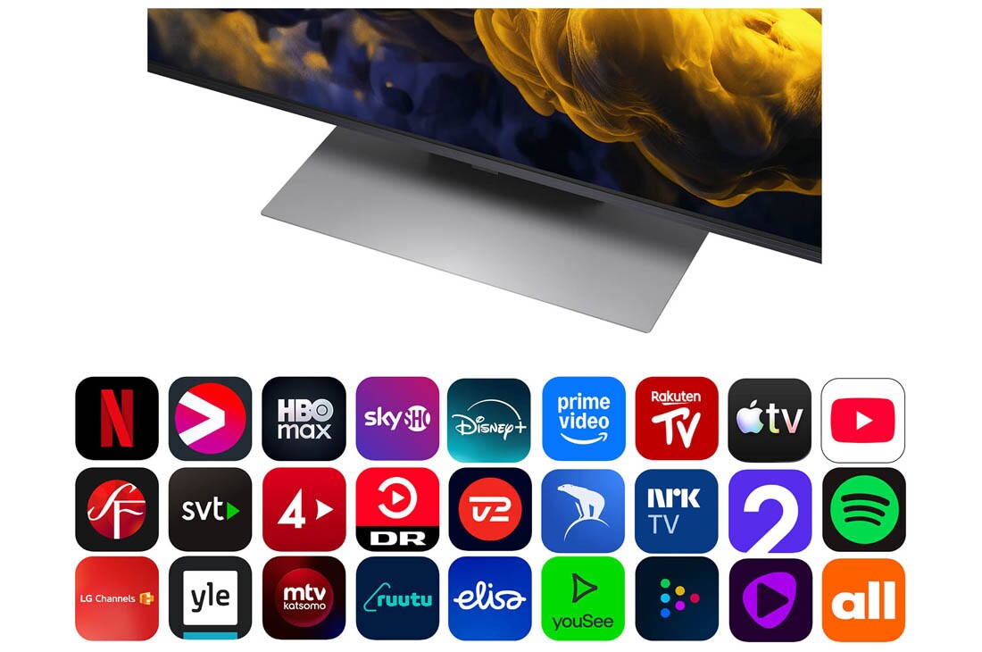 LG 43'' QNED evo MiniLED QNED86 4K AI TV - 2026, LG QNED evo AI QNED86 Mini LED-skjermens alpha 8 AI Processor 4K Gen3 lyser i blått lys på et kretskort, og fremhever AI-prosesseringsytelsen med NPU 5 ganger raskere nevral prosessering, GPU 10 % kra, 43QNED86B6B, thumbnail 5