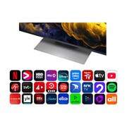 LG 43'' QNED evo MiniLED QNED86 4K AI TV - 2026, LG QNED evo AI QNED86 Mini LED-skjermens alpha 8 AI Processor 4K Gen3 lyser i blått lys på et kretskort, og fremhever AI-prosesseringsytelsen med NPU 5 ganger raskere nevral prosessering, GPU 10 % kra, 43QNED86B6B, thumbnail 5