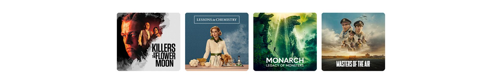 Et bilde av LG OLED TV. Innholdet fra Apple TV+ er på skjermen.