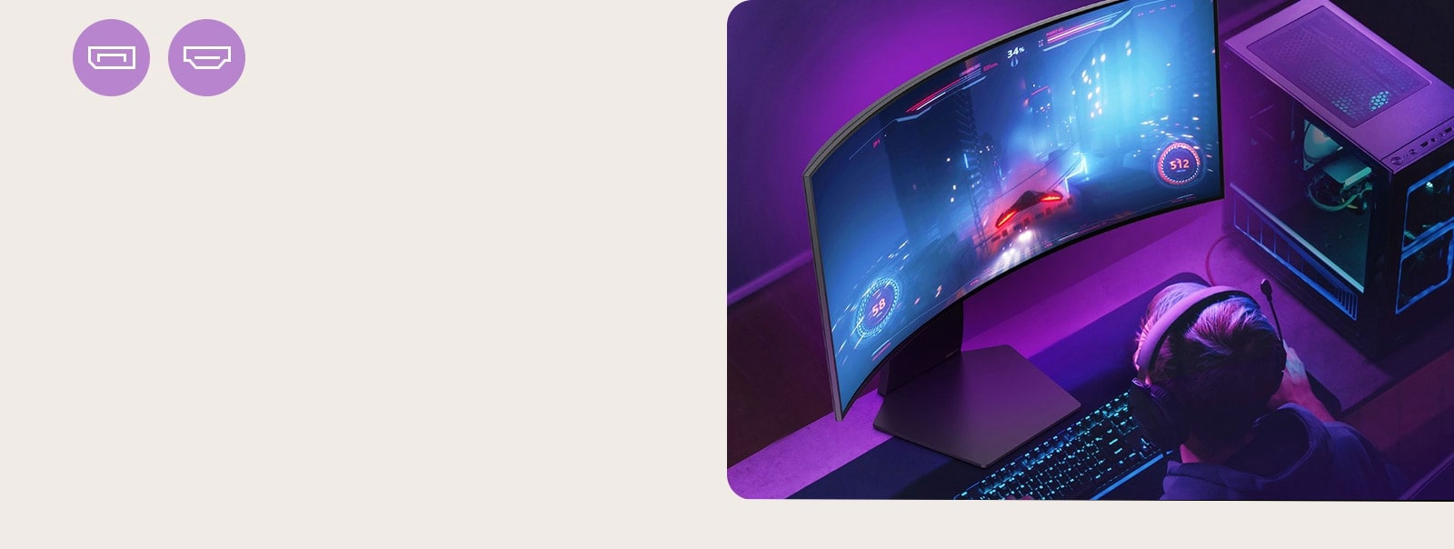 Spillere kan glede seg over spill med oppdateringsfrekvens på 240 Hz, støttet av DP 1.4 eller HDMI 