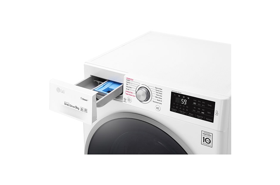 LG 1-9 kg Spa Steam & NFC, 6 Motion Direct Drive vaskemaskine, energiklasse A+++ ( -20%), F4J6VY1W, thumbnail 5