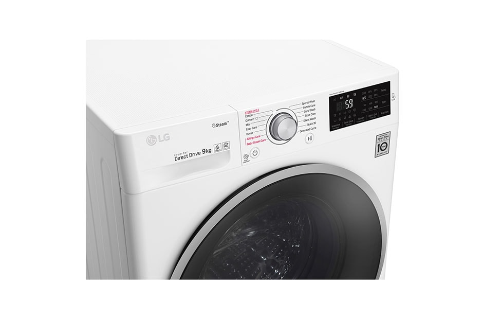 LG 1-9 kg Spa Steam & NFC, 6 Motion Direct Drive vaskemaskine, energiklasse A+++ ( -20%), F4J6VY1W, thumbnail 7