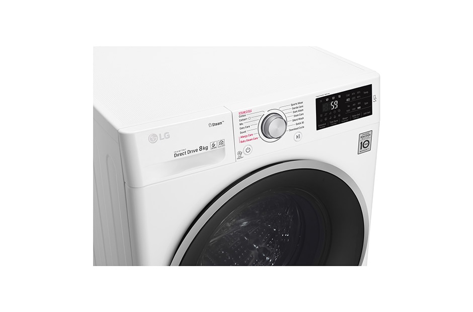 LG 1-8 kg Spa Steam & NFC, 6 Motion Direct Drive vaskemaskine, energiklasse A+++ ( -30%), W5J6TY1W, thumbnail 5