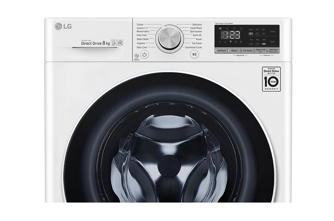 LG 1-8 kg Steam+, AI DD og Wi-Fi, W4WR508S0W, thumbnail 4