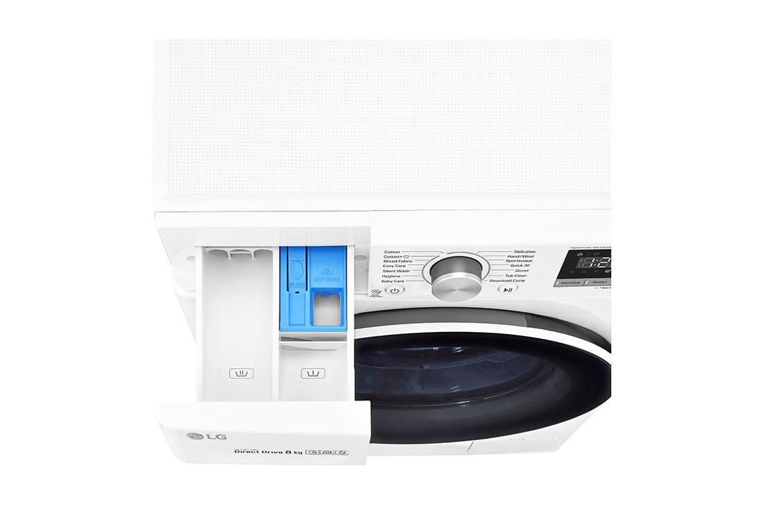 LG 8 kg Pyykinpesukone(Valkoinen) AI DD™, Smart Diagnosis™ - Wi-Fi-yhteys, P4AOTN0W, thumbnail 6
