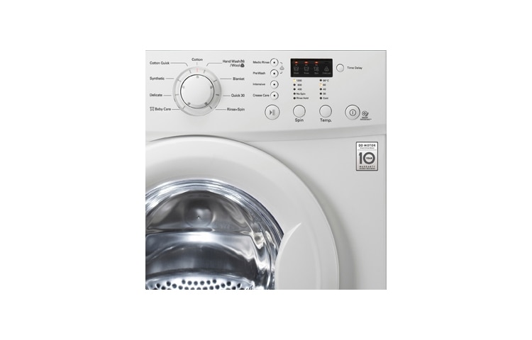 LG 1-7 kg Direct Drive vaskemaskin, F1291QD, thumbnail 5