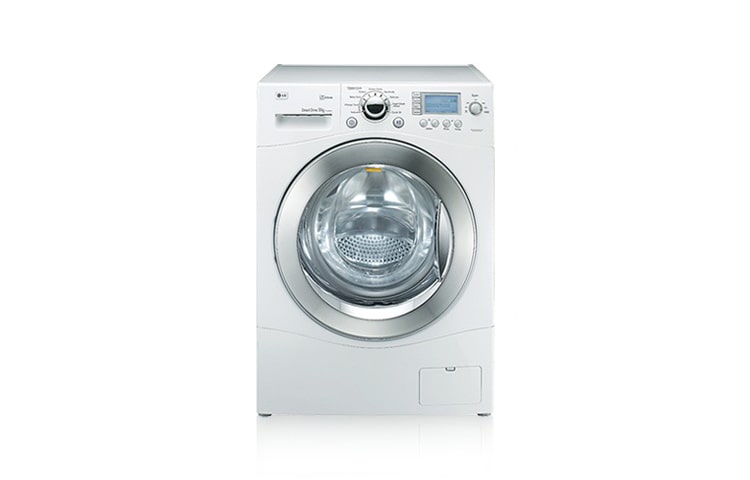 LG 9 kg direktedrevet dampvaskemaskin, F1402FDS, thumbnail 1