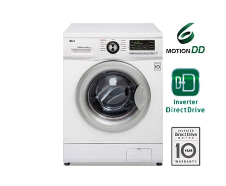 LG 1-8 / 1-5 kg 6 Motion Direct Drive vask/tørkmaskin, F1496AD1