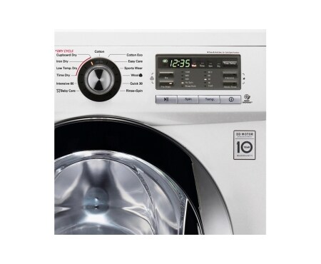 LG 1-8 / 1-4 KG. 6 MOTION DIRECT DRIVE. VASK/TØRK., F1496AD3, thumbnail 2