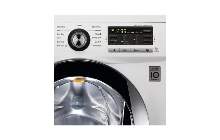 LG 1–7 kg 6 Motion Direct Drive vaskemaskin, F1496QDA3, thumbnail 3